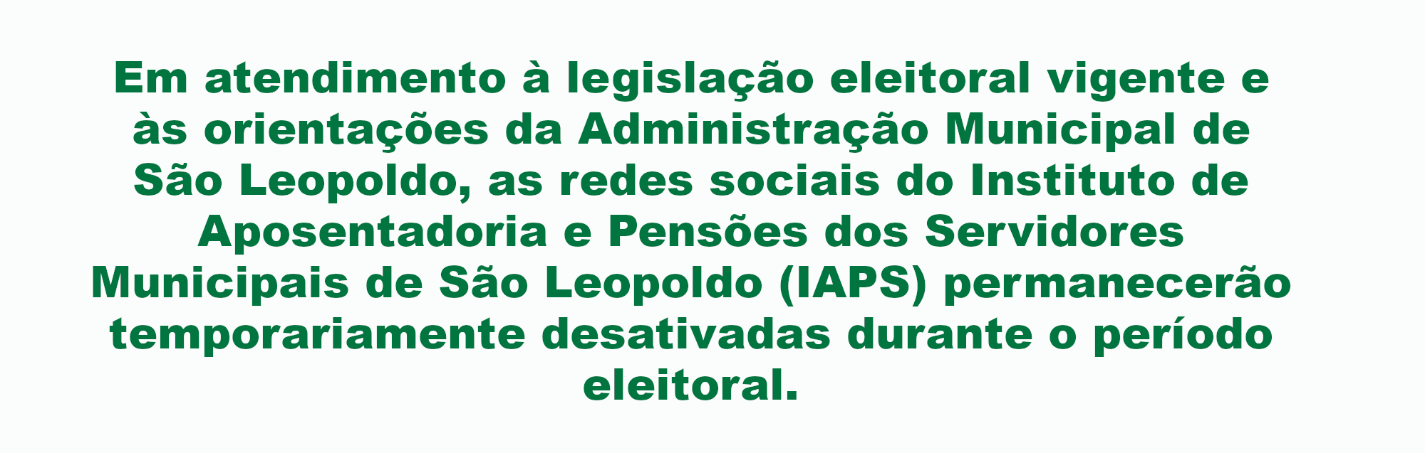 Aviso Carrossel